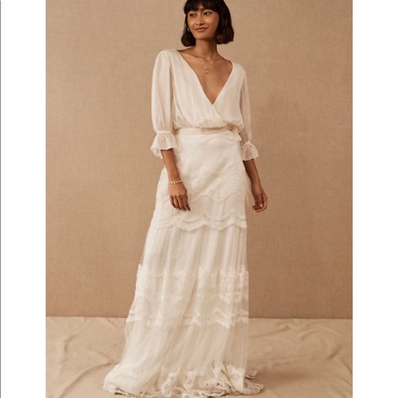 BHLDN Tops - BHLDN Catherine Deane Teagan silk top